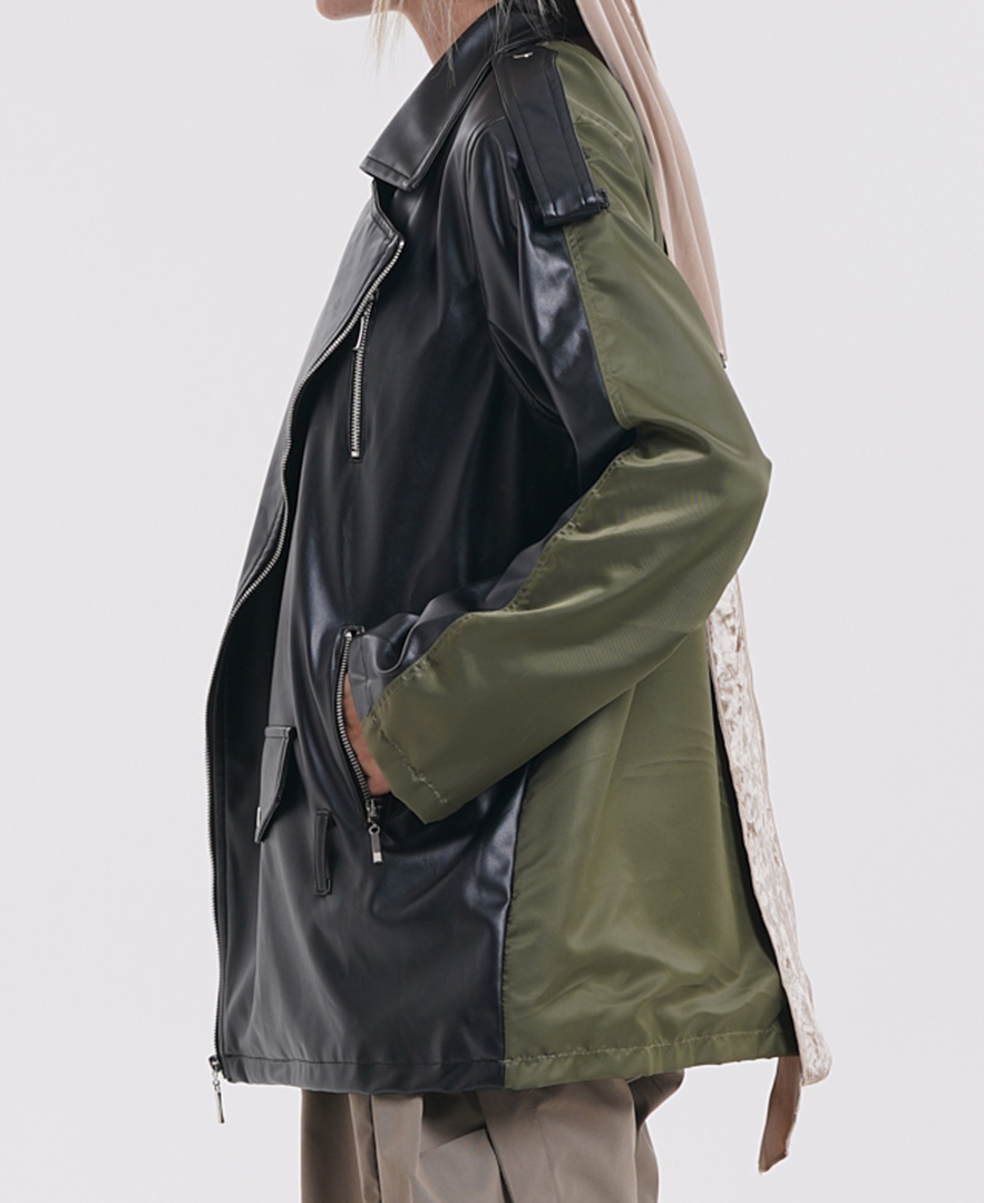 بارانی ترکیبی زنانه