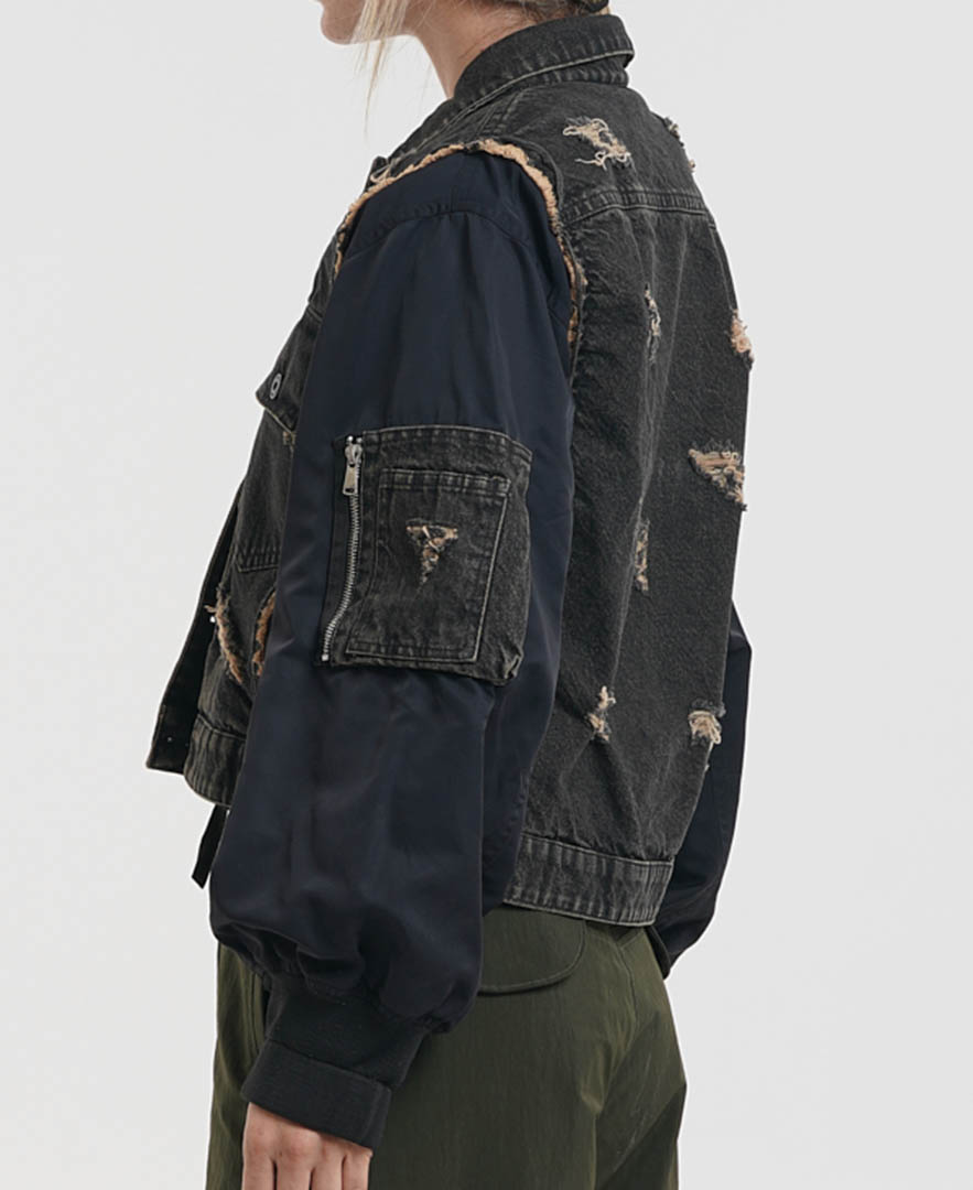 ژاکت ترکیبی زنانه